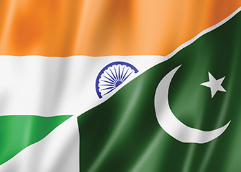 Country Flags: India and Pakistan