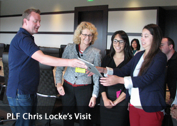 Slideshow of PLF Chris Locke's Visit